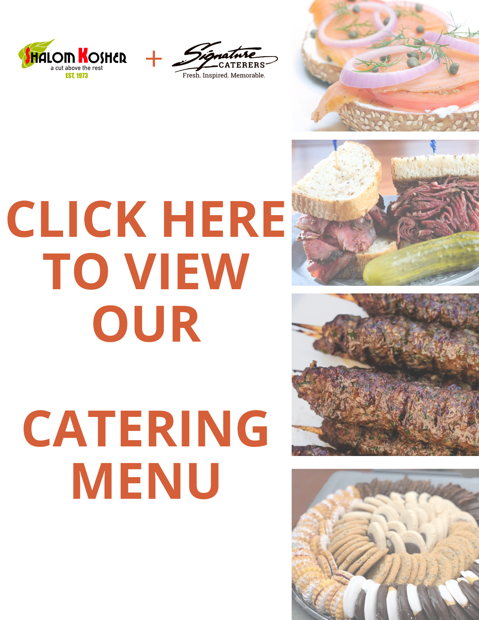 click to view catering menu